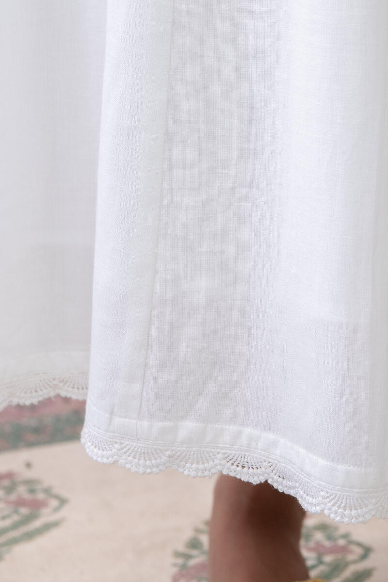 Roza White Handloom Dress