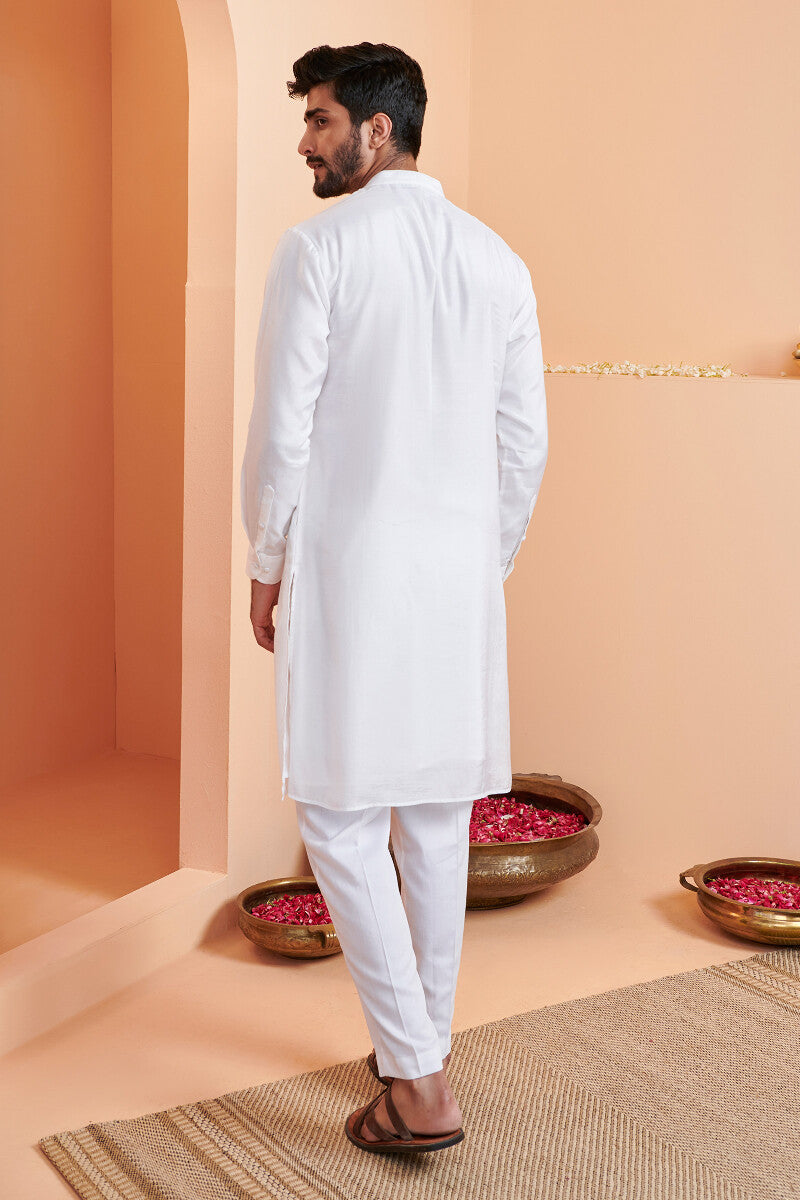 Shirin Rehan White Modal Kurta