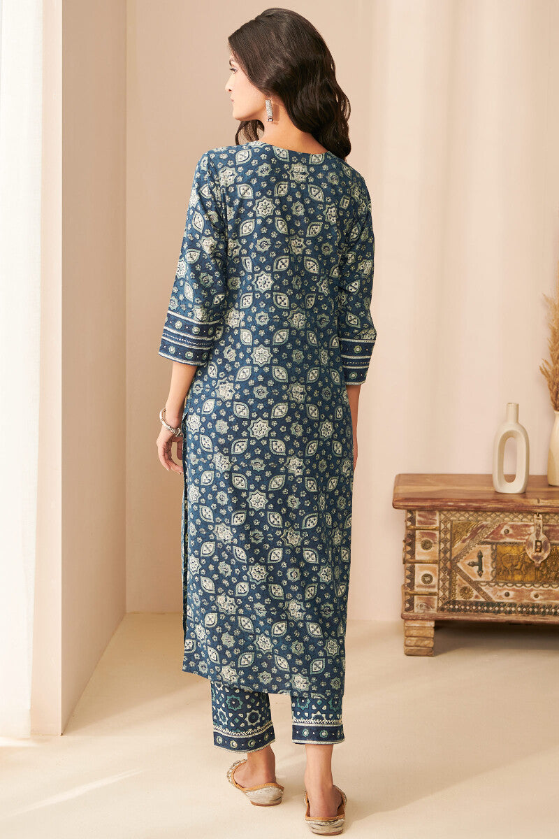 Sehra Zara Ajrak Kurta