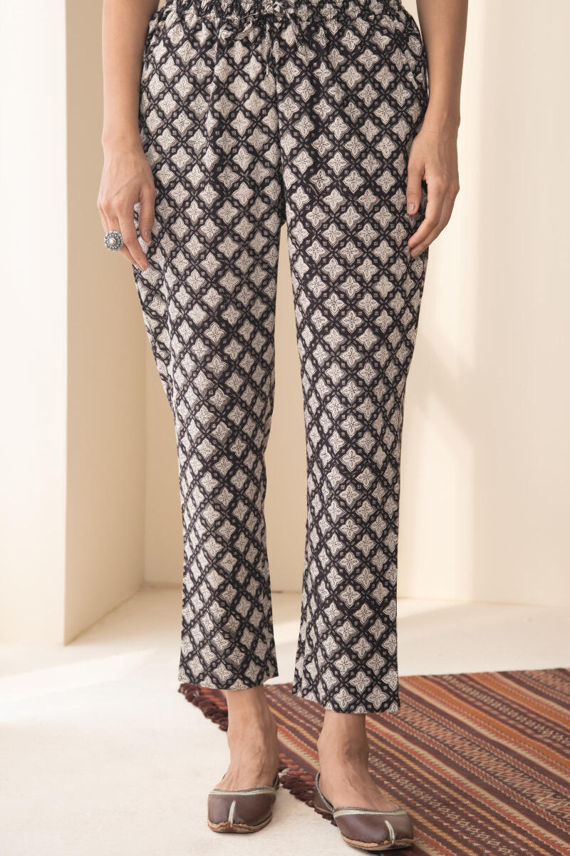 Sehra Noor Bagru Narrow Pants