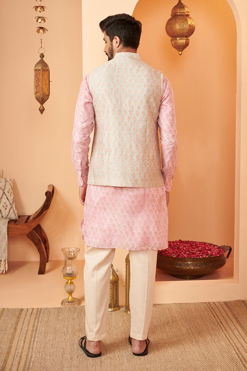 Shirin Mahin Sanganeri Chanderi Nehru Jacket