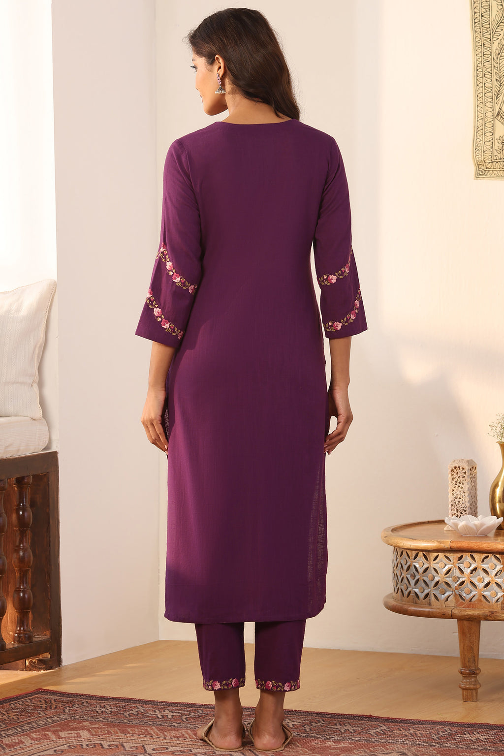 Mehraab Rahida Purple Kurta