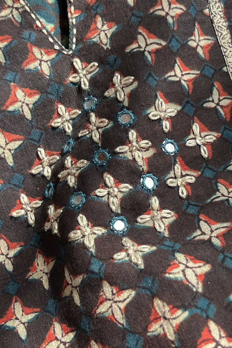 Sehra Zenia Bagru Kurta