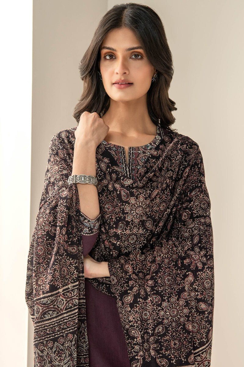 Sehra Gauhar Ajrak Dupatta