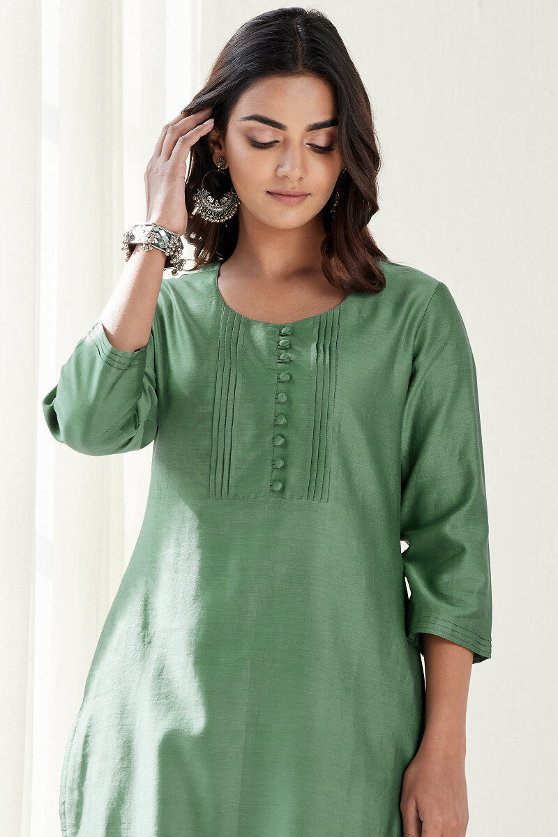 Gauhar Maira Green Chanderi Kurta
