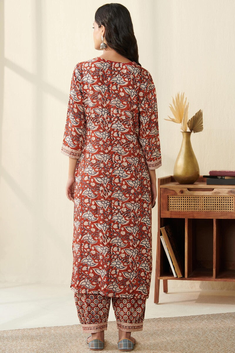 Sehra Darya Bagru Kurta