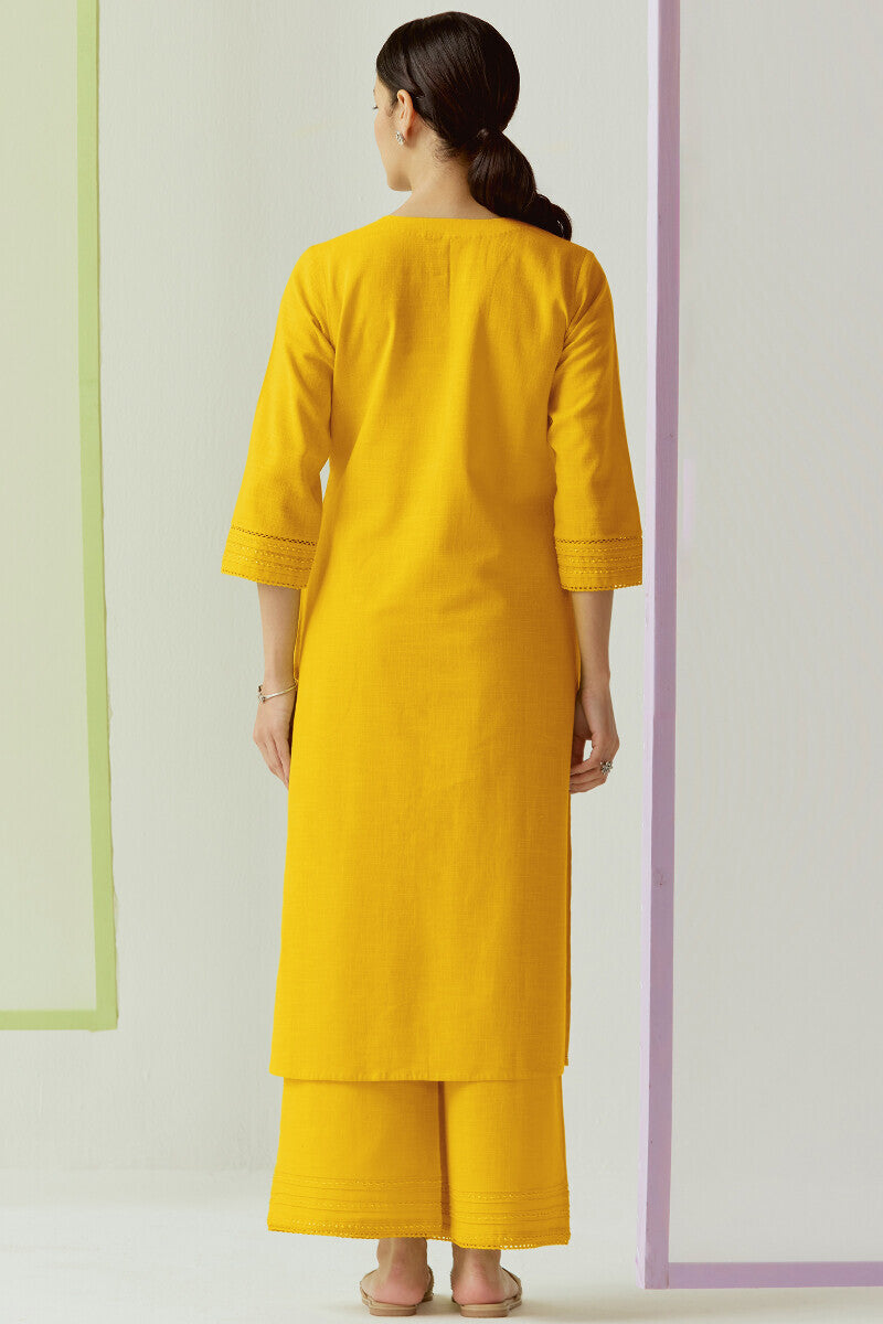 Roza Seerat Yellow Kurta