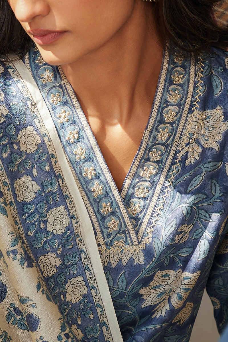 Mehrunissa Maiwa Chanderi Kurta