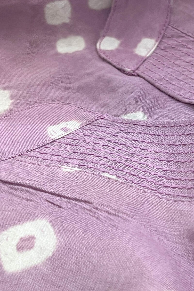 Roza Jannat Purple Bandhani Top