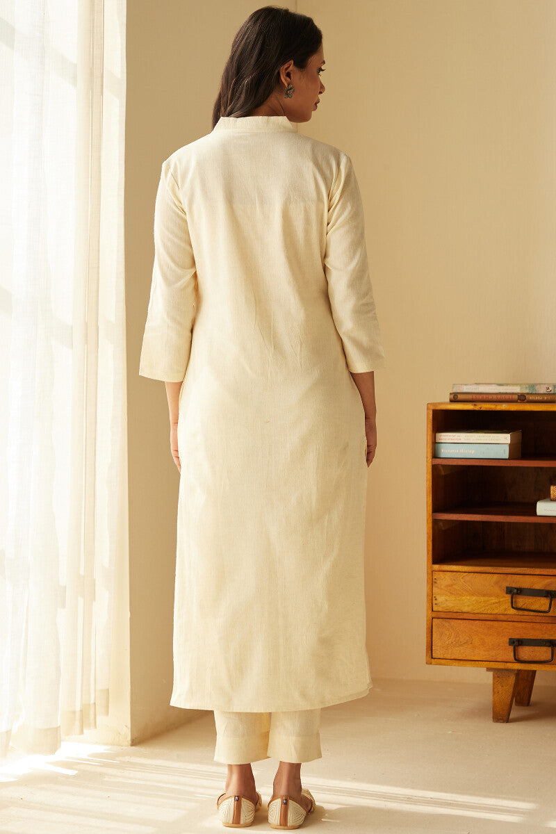 Roza Seher Cream Kurta