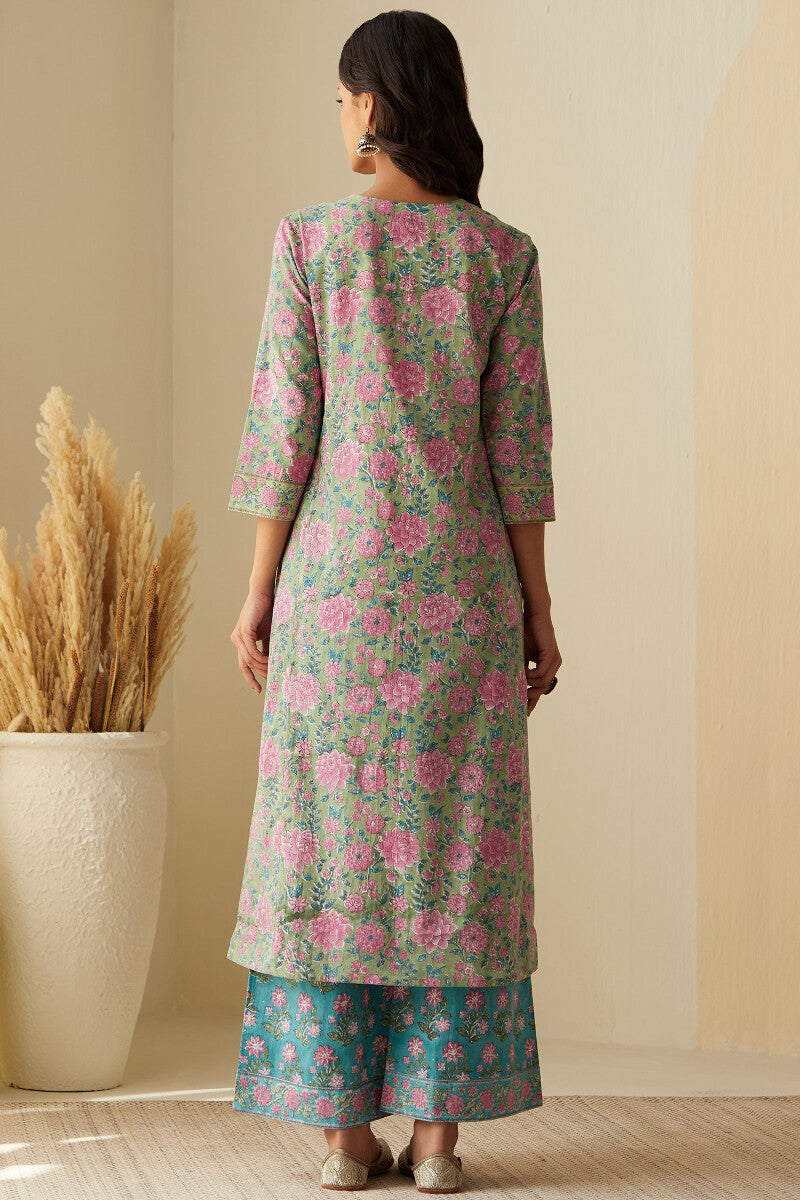 Rosheen Dahlia Sanganeri Kurta