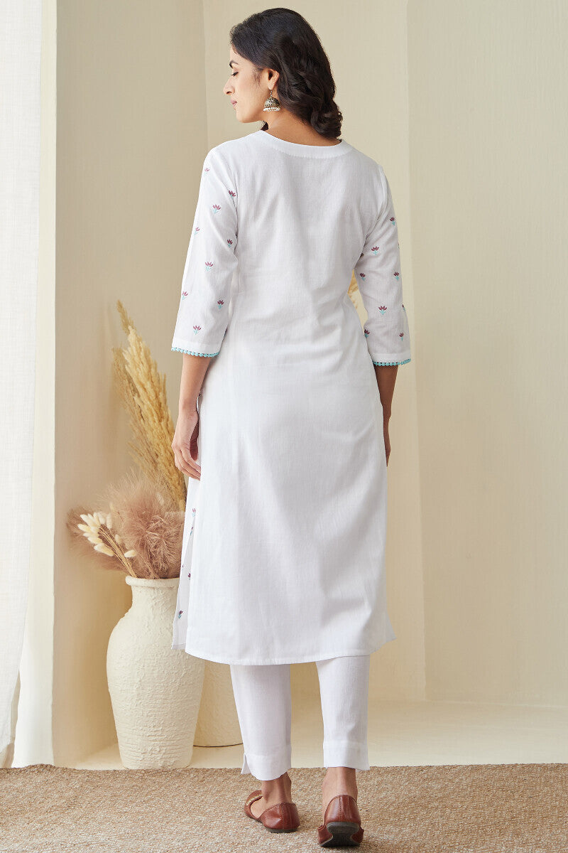 Nazm Sahira White Kurta