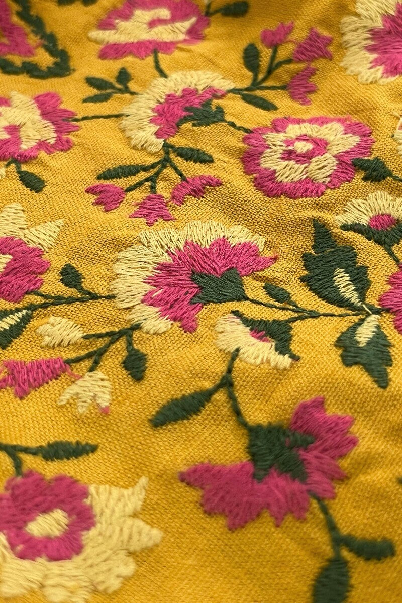 Roza Zoya Mustard Kurta