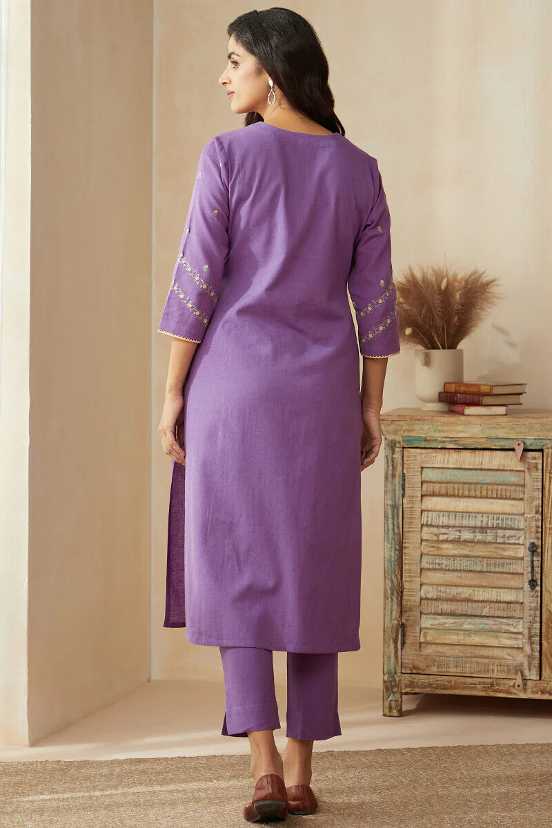 Surplus: Roza Zoya Lavender Kurta