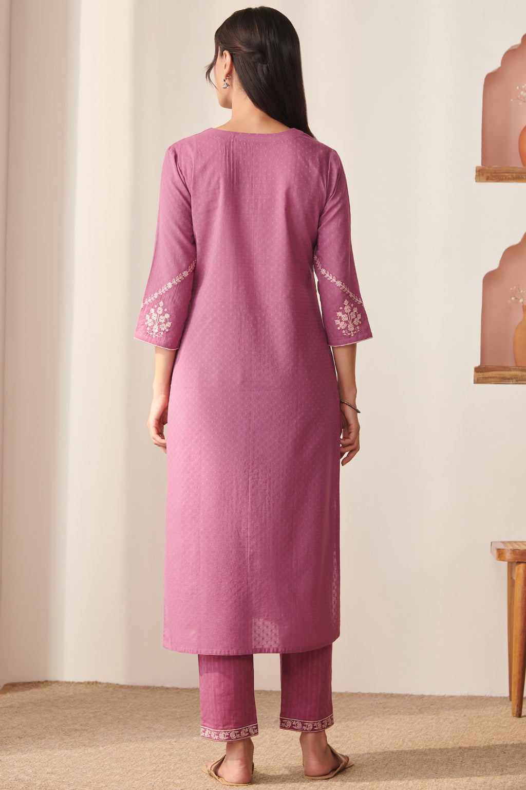 Mehraab Nisa Purple Kurta