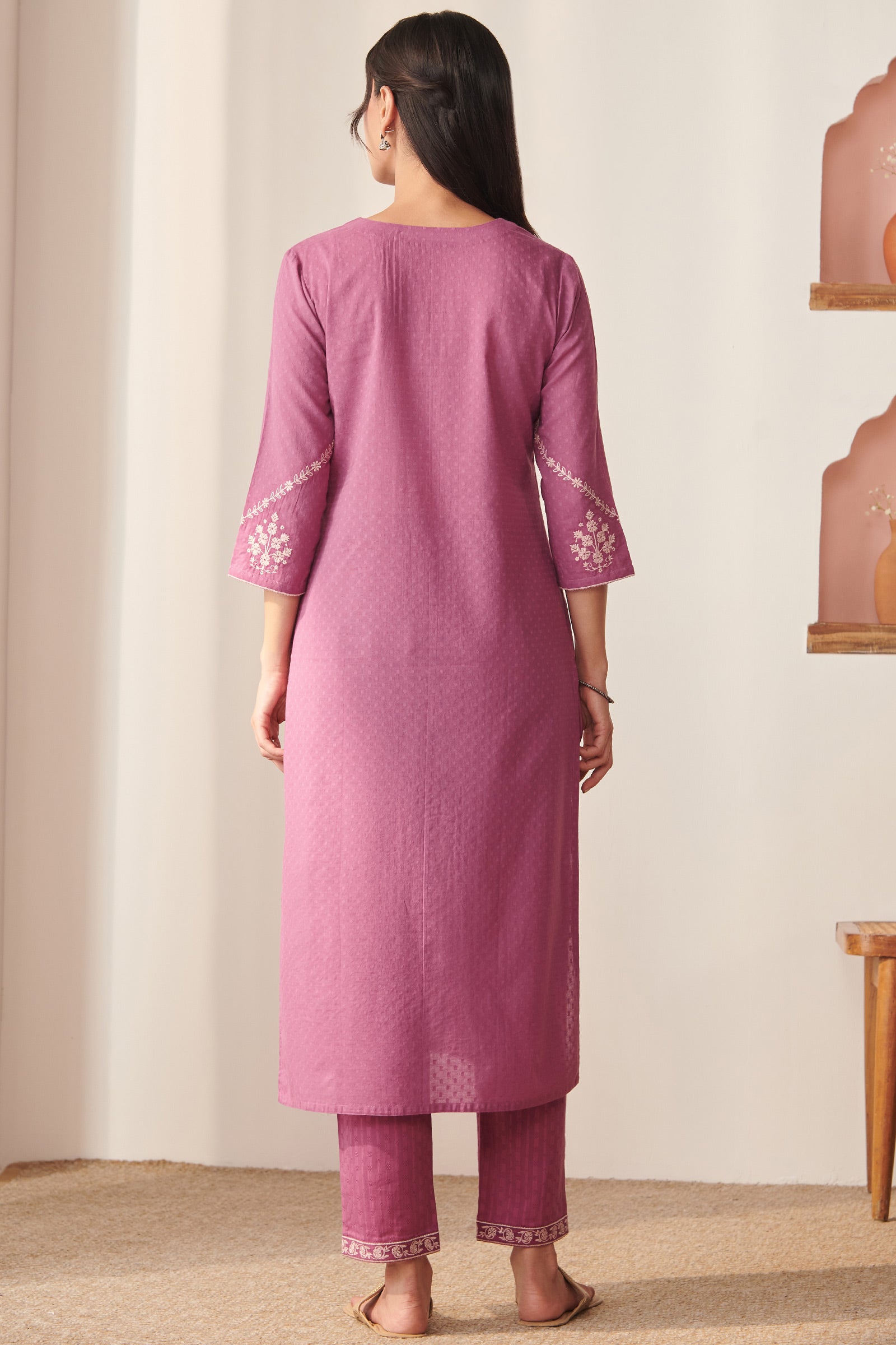 Mehraab Nisa Purple Kurta