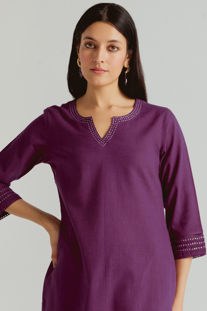Roza Seerat Purple Kurta