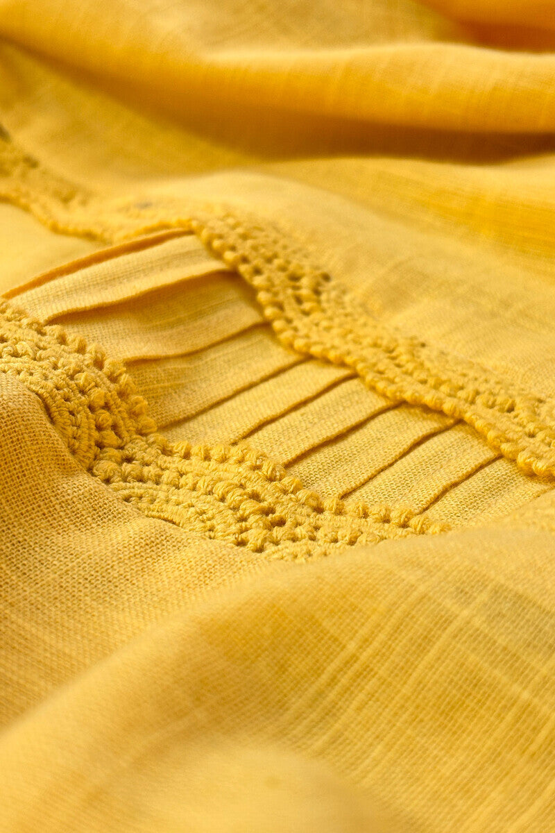 Roza Sehreen Yellow Kurta