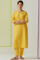 Surplus: Roza Sahira Yellow Kurta