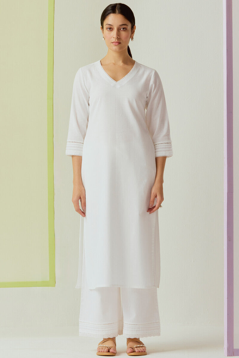 Roza Sahira White Kurta