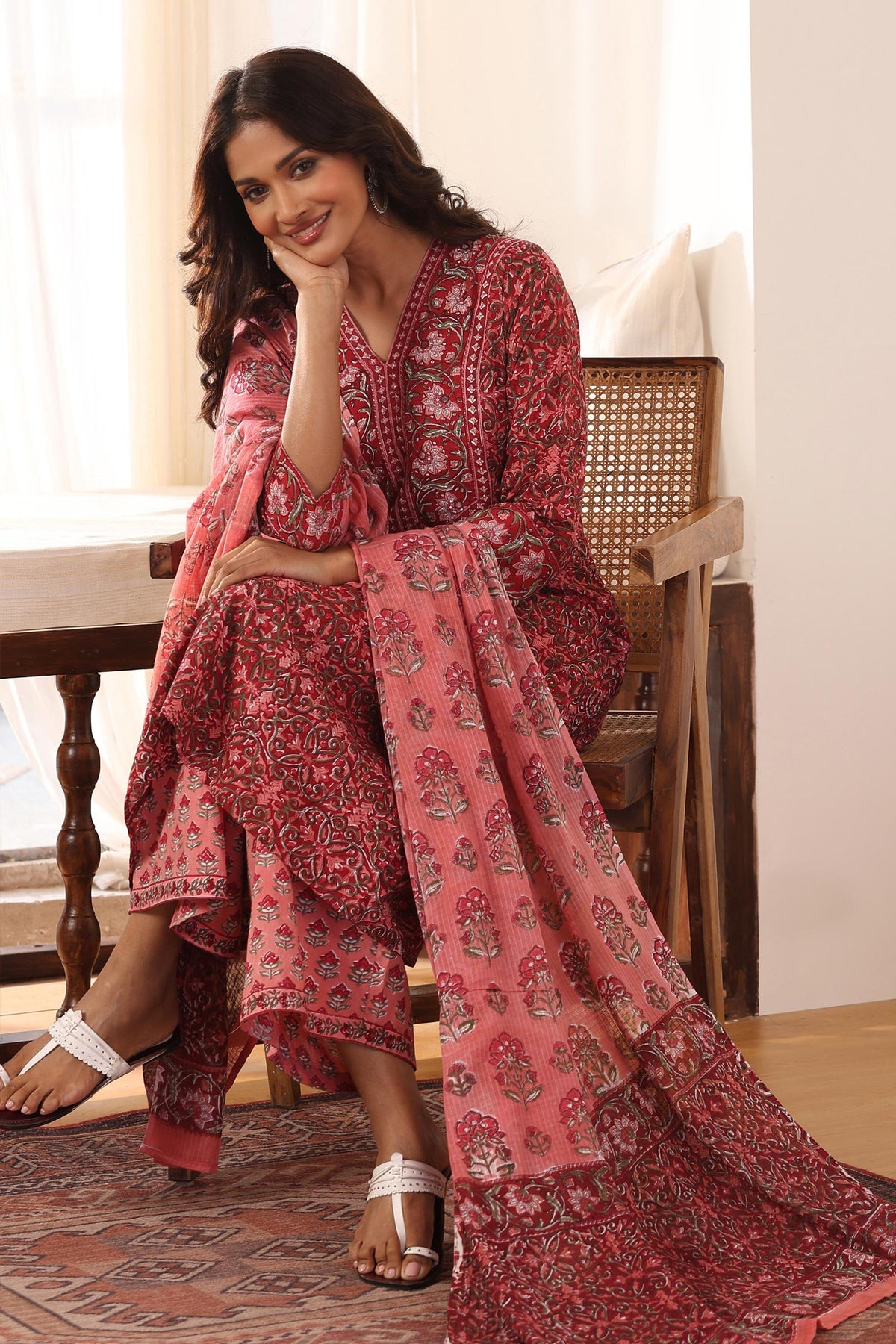 Gulbarg Zehna Sanganeri Kurta