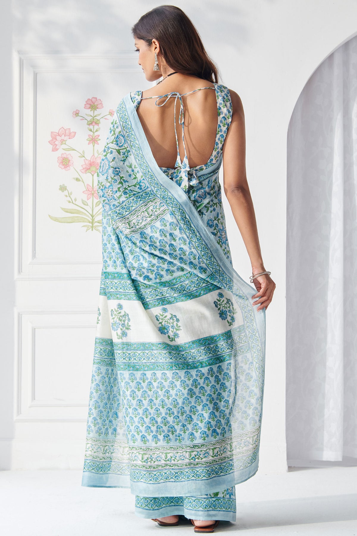 Gulbahar Chaand Sanganeri Saree