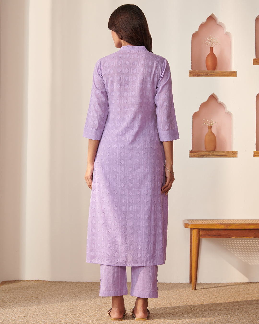 Roza Shehnaz Lilac Kurta