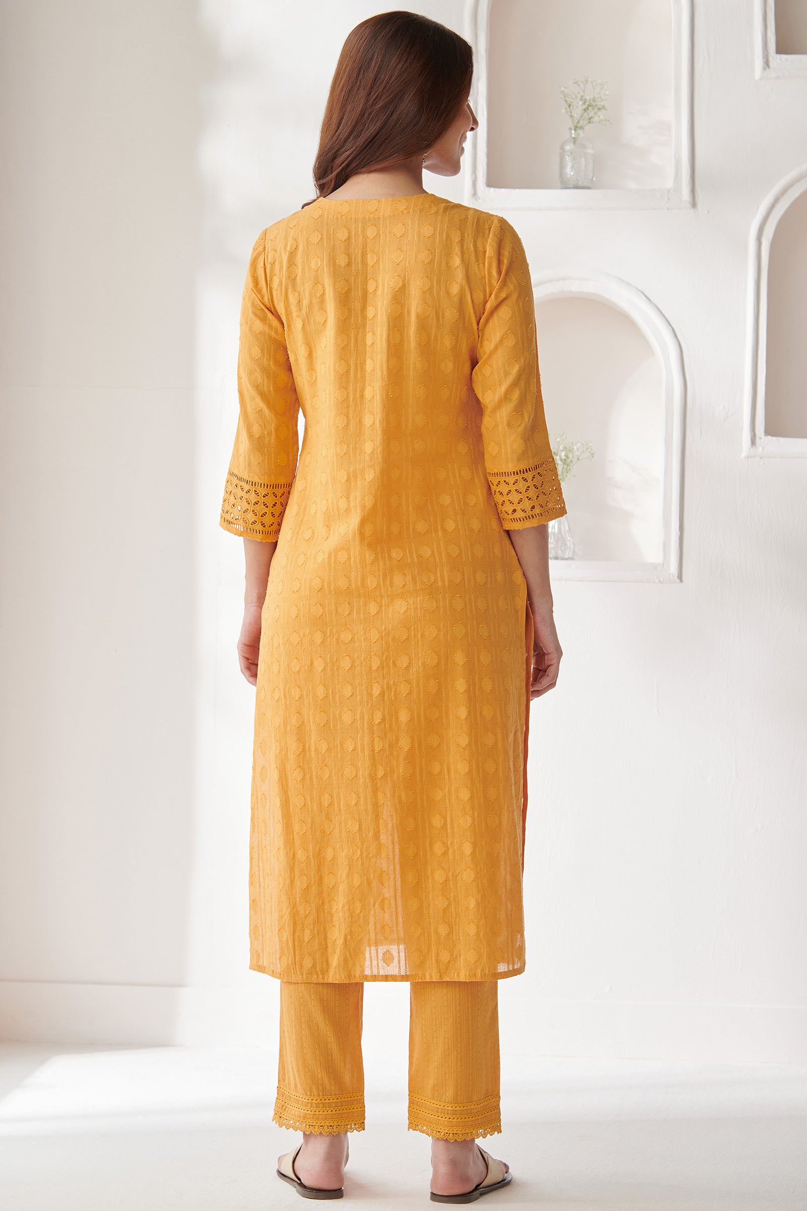 Surplus: Roza Adira Yellow Kurta