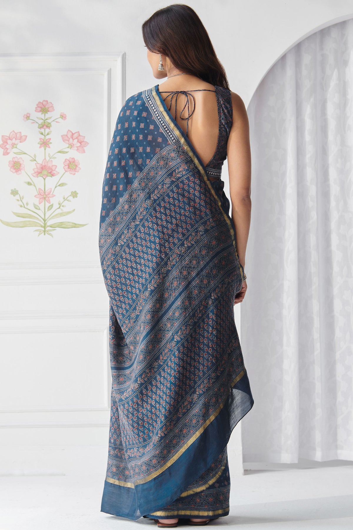 Sehra Nusreen Ajrak Saree
