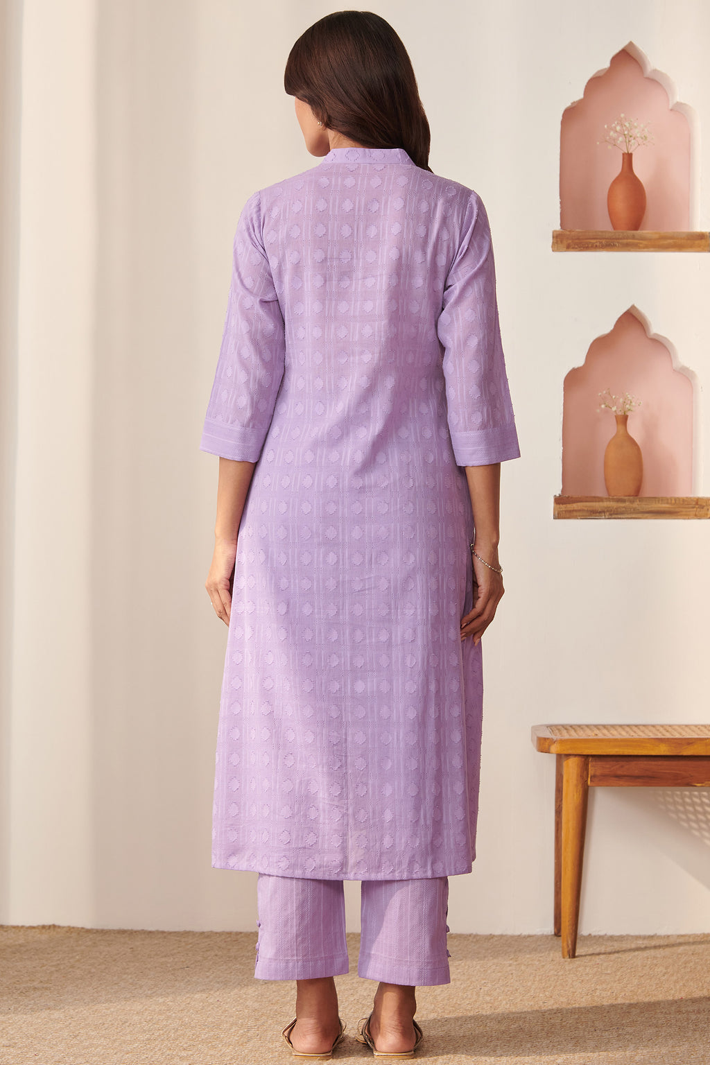 Roza Shehnaz Lilac Kurta