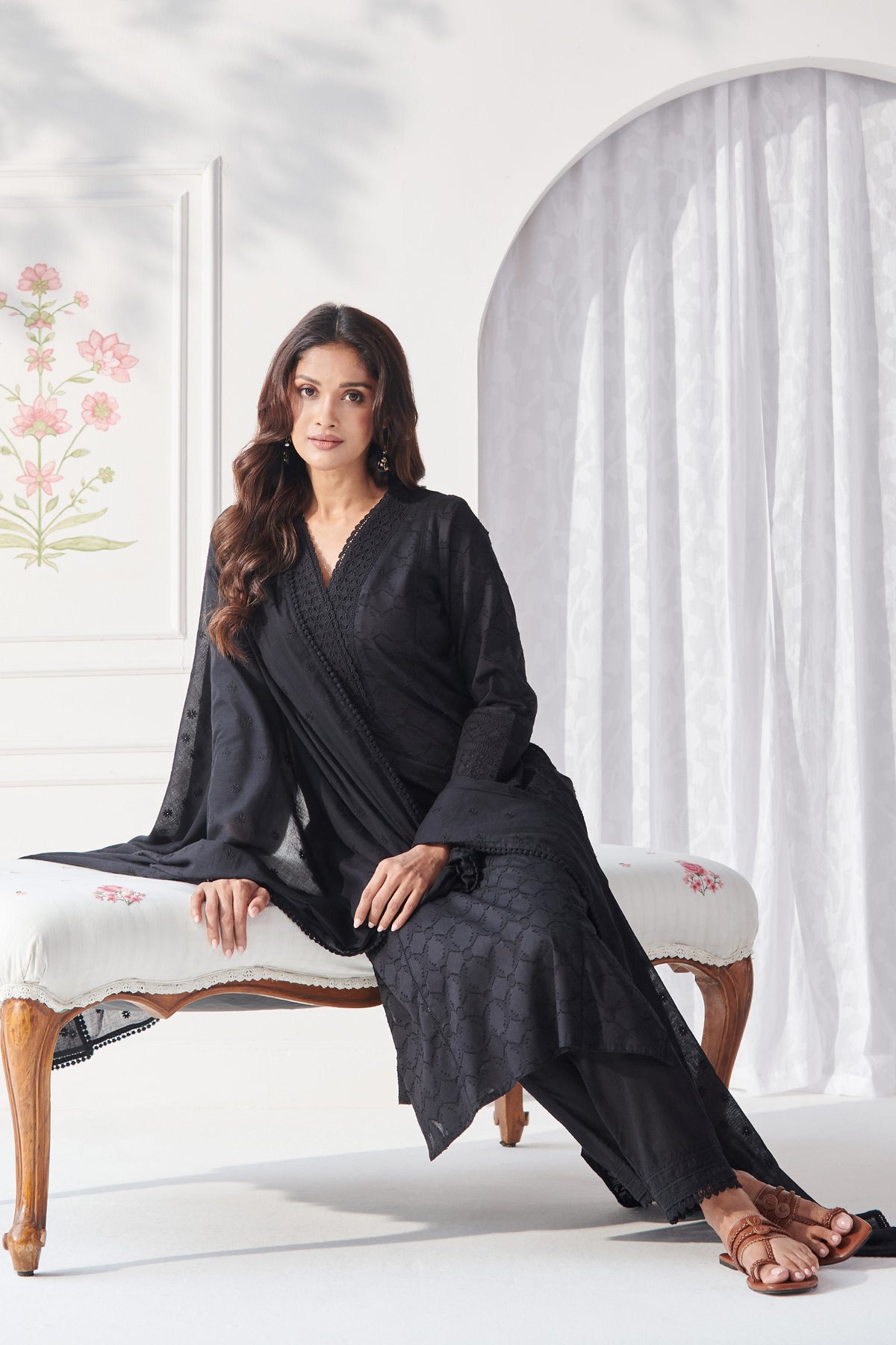 Mumtaz Nohreen Black Kurta