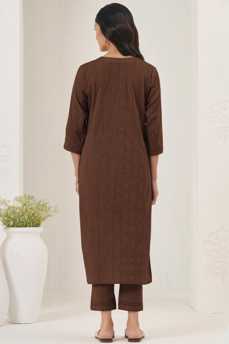 Roza Seher Brown Kurta