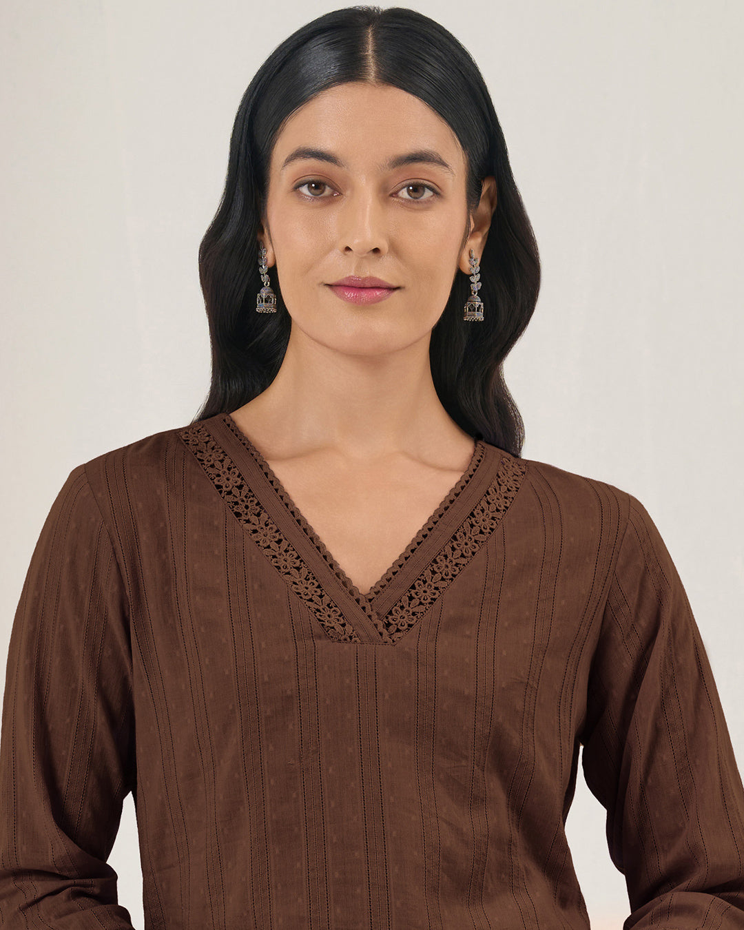Roza Seher Brown Kurta