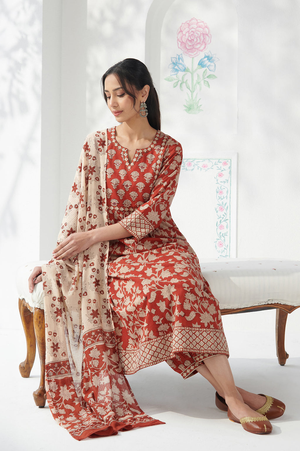 Sehra Sara Bagru Kurta