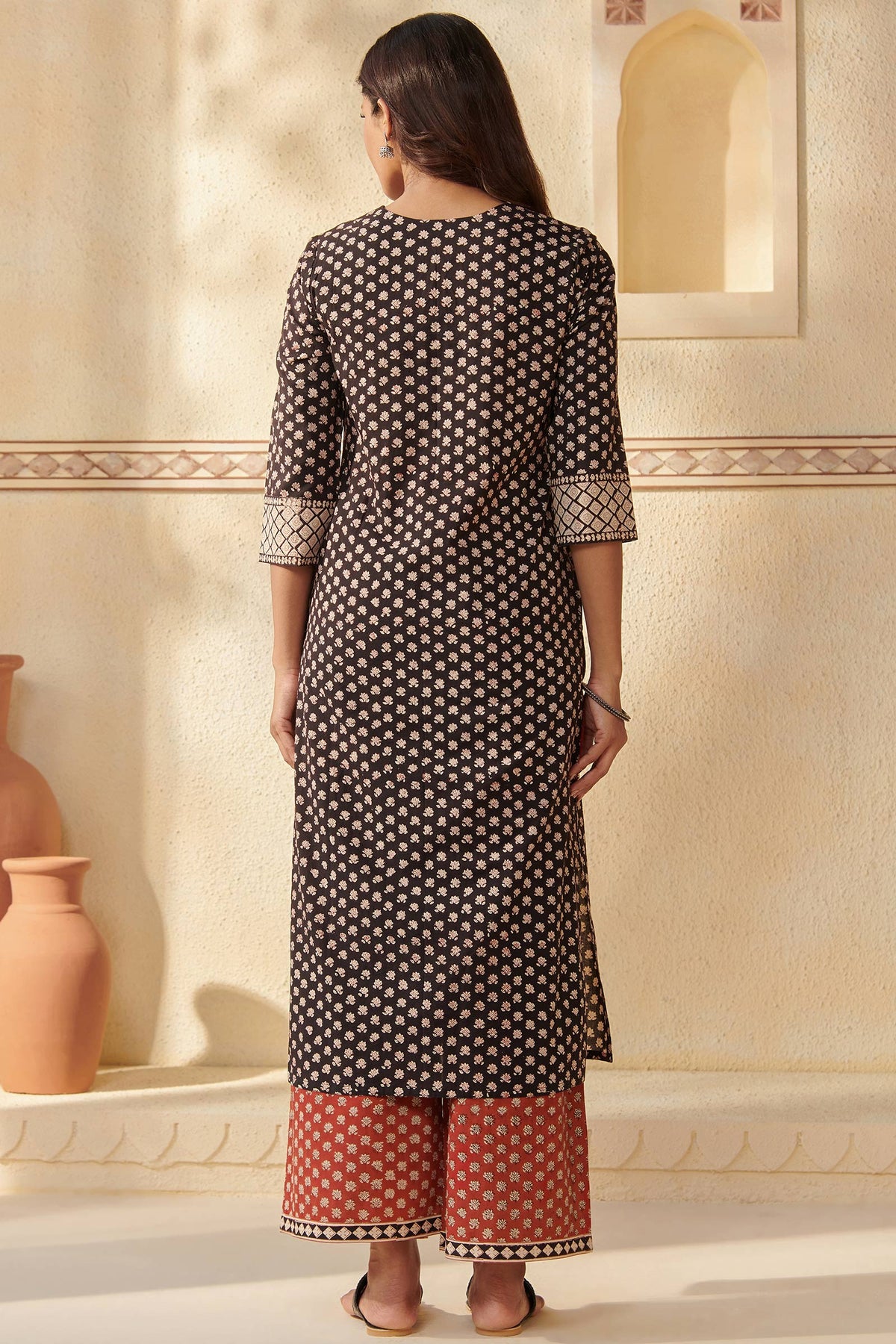 Sehra Maiwa Bagru Kurta