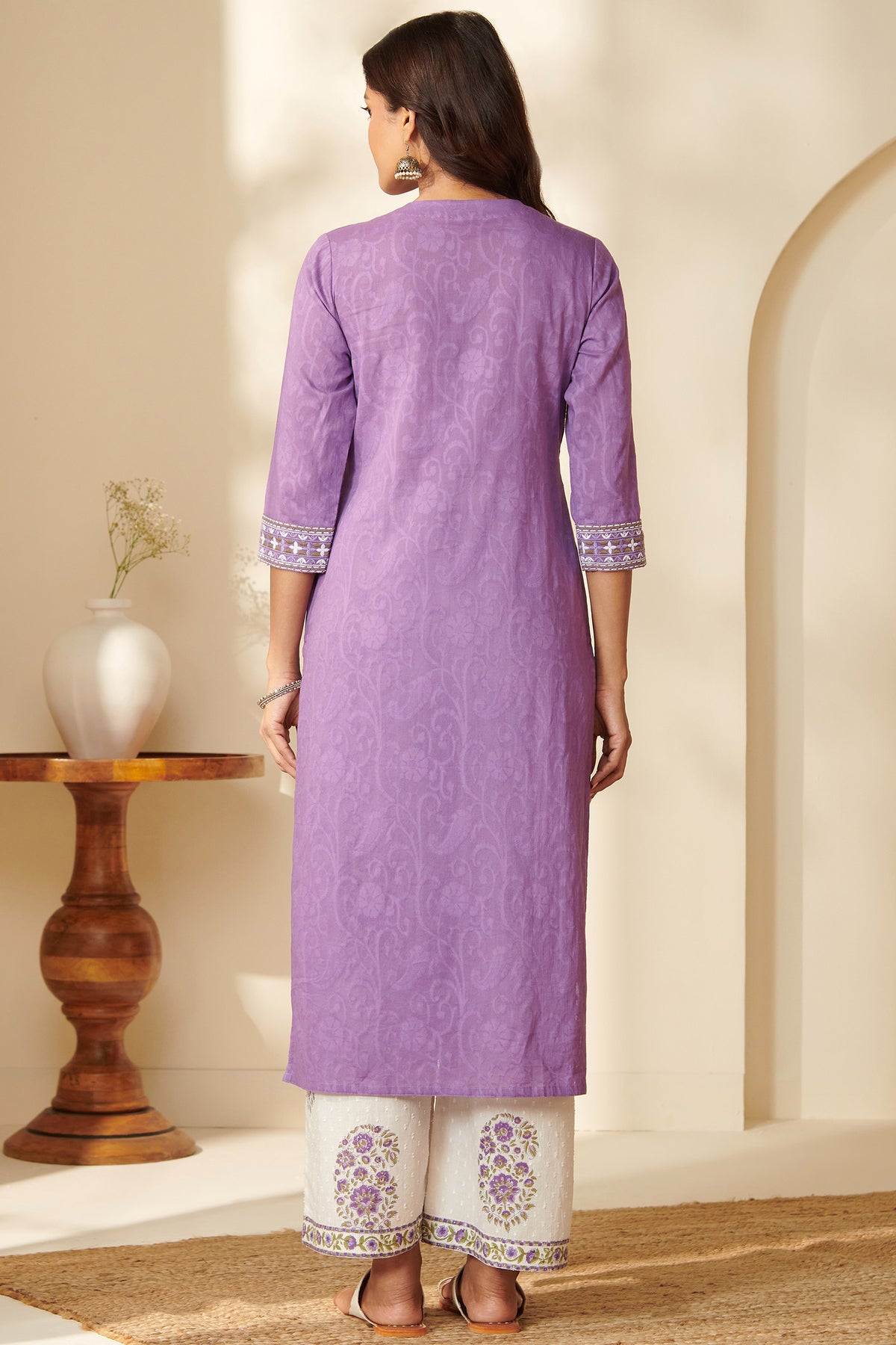 Mehraab Shaheena Purple Kurta