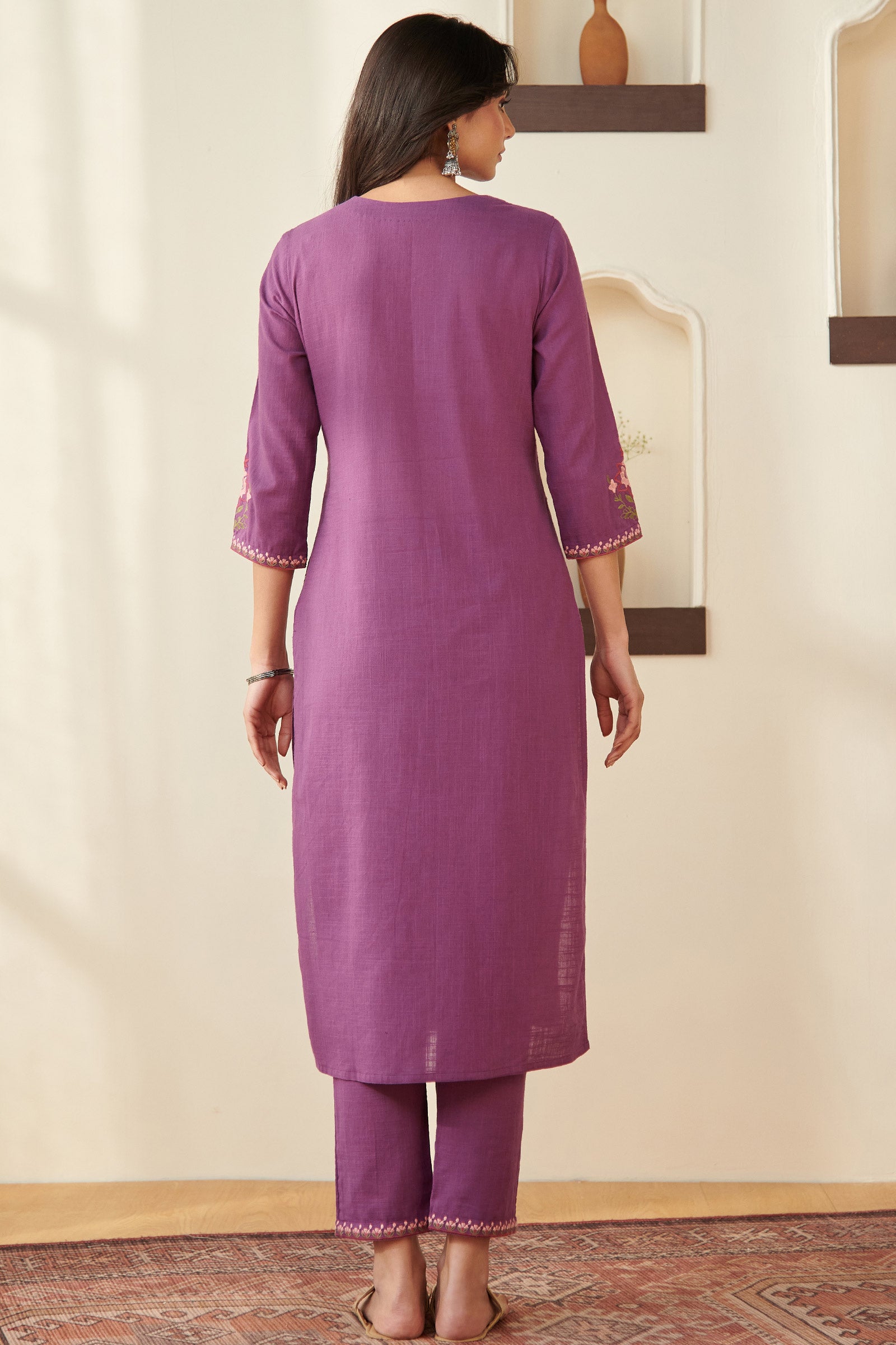 Surplus: Mehraab Aalia Purple Kurta