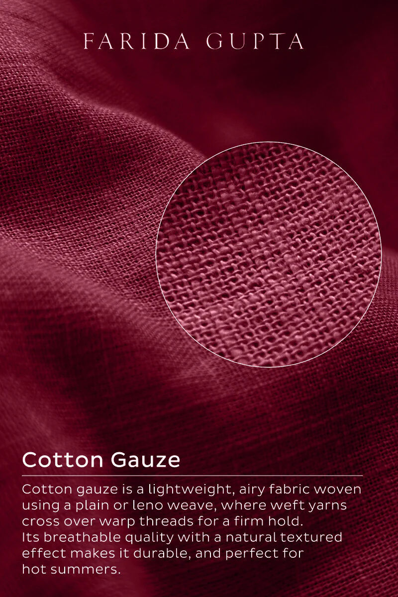 Surplus: Roza Zara Red Rose Kurta