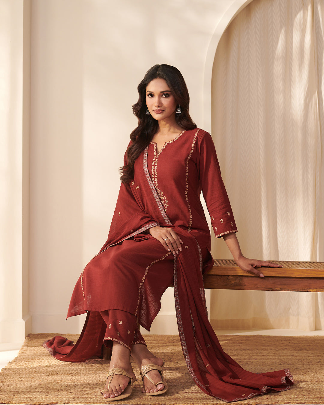 Mehraab Alya Alta Red Kurta