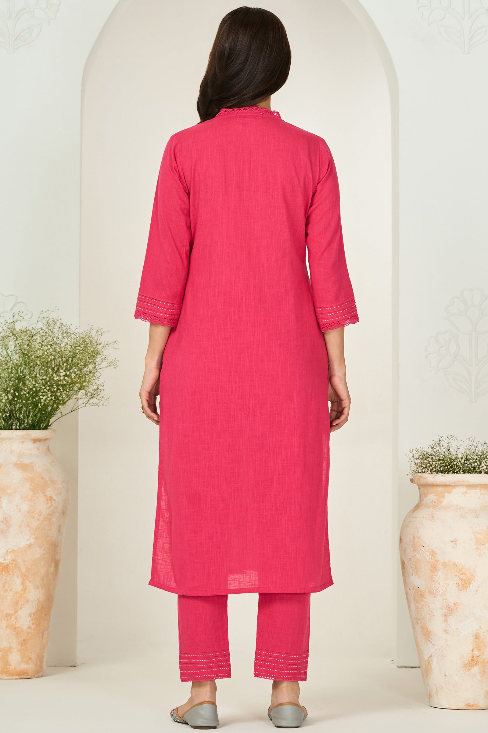 Roza Mira Fuchsia Kurta