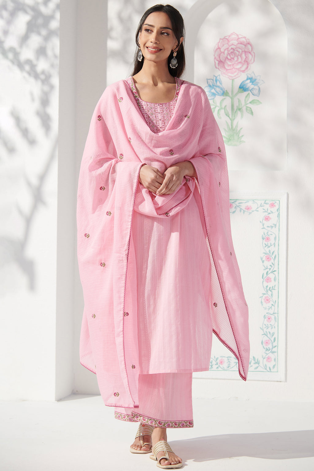Mehraab Rozinah Pink Kurta