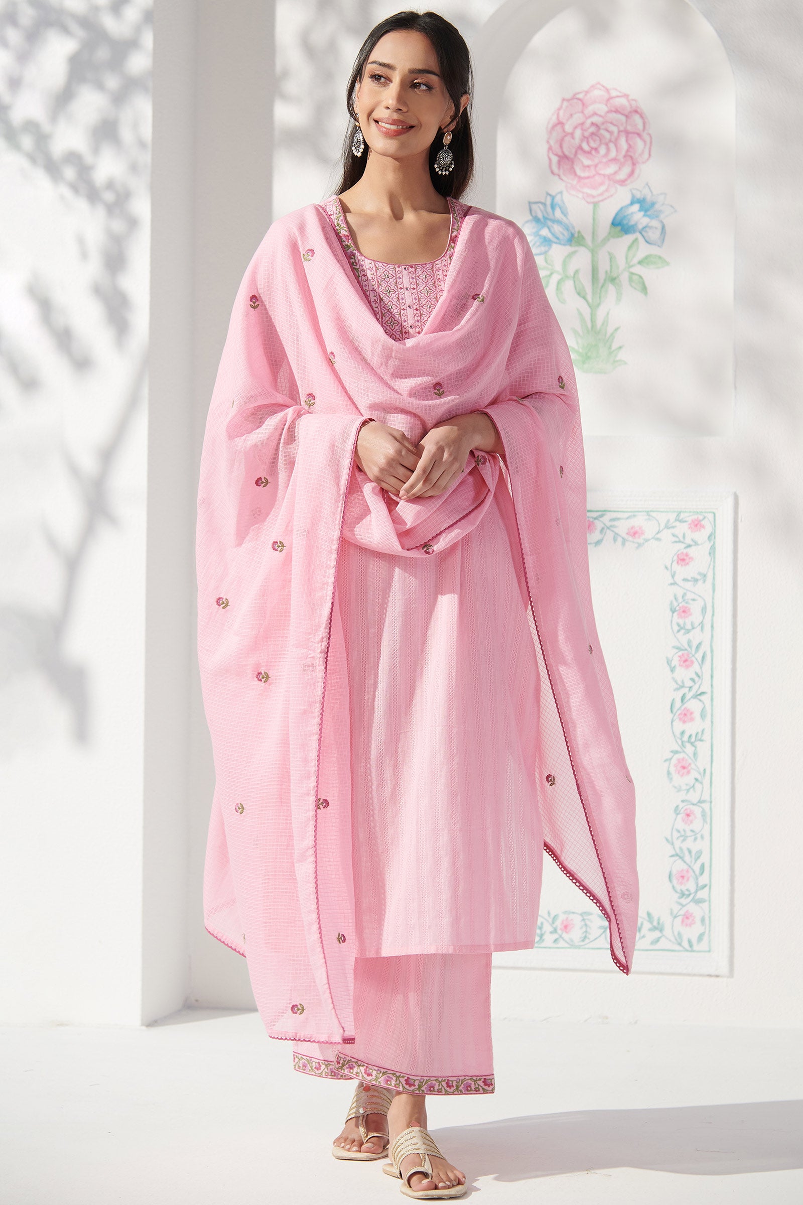 Mehraab Rozinah Pink Kurta