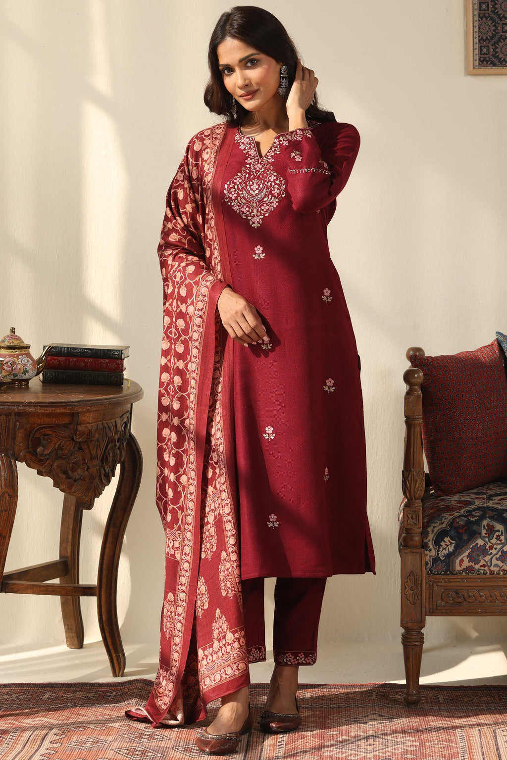 Surplus: Naadirah Gulbahar Faux Wool Kurta