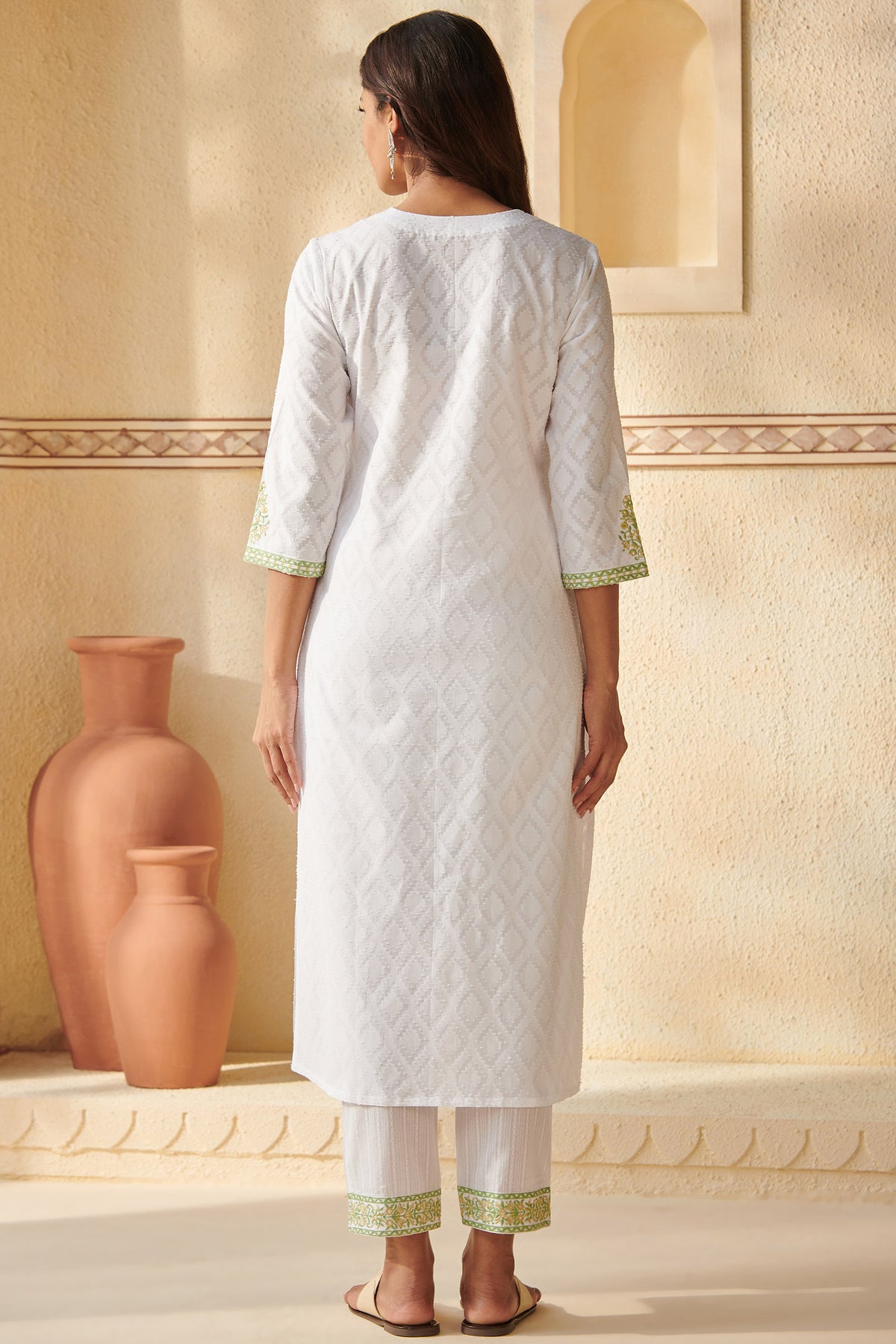 Mehraab Fahima White Kurta