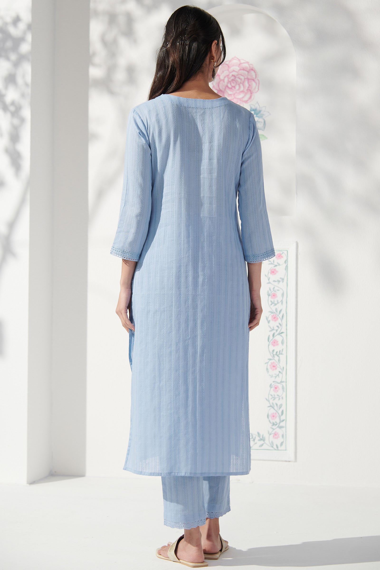 Roza Aalia Blue Kurta