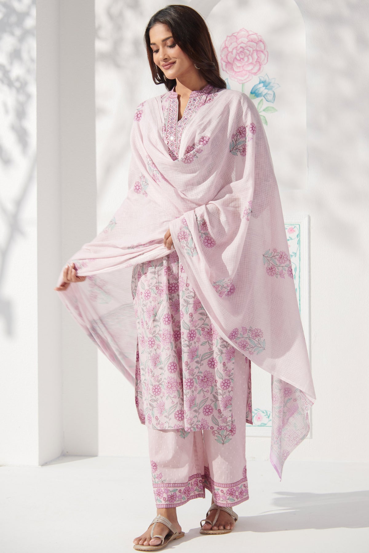 Gulbahar Mahi Sanganeri Kurta