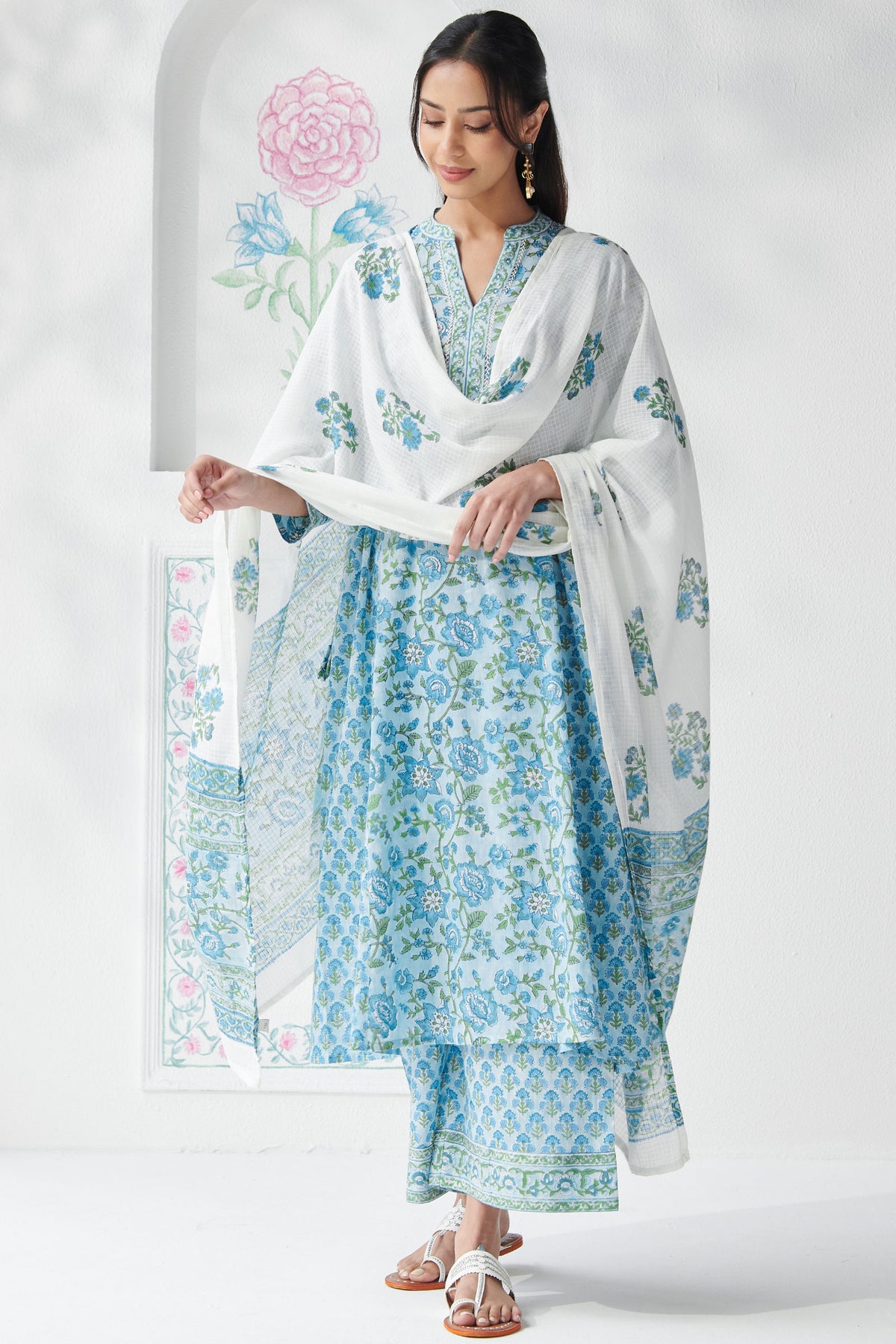 Gulbahar Ishrat Sanganeri Kurta