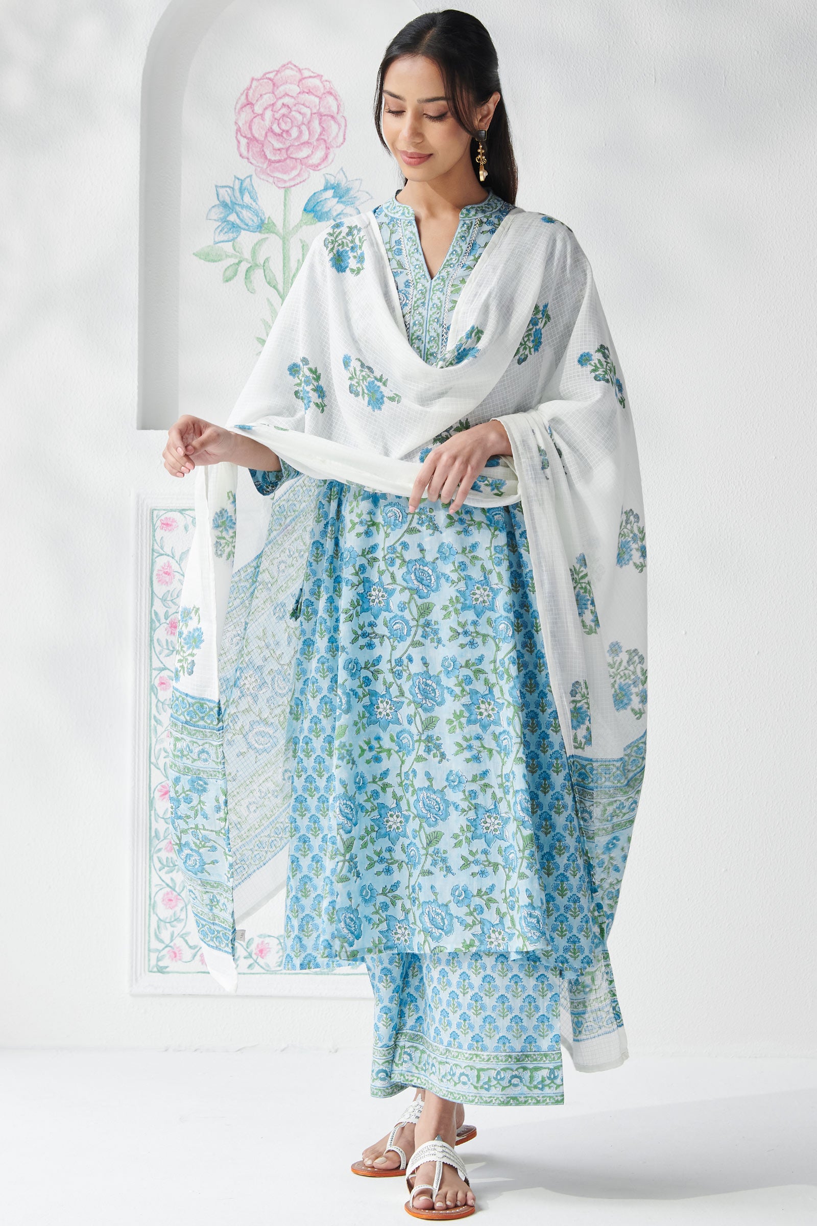 Gulbahar Ishrat Sanganeri Kurta