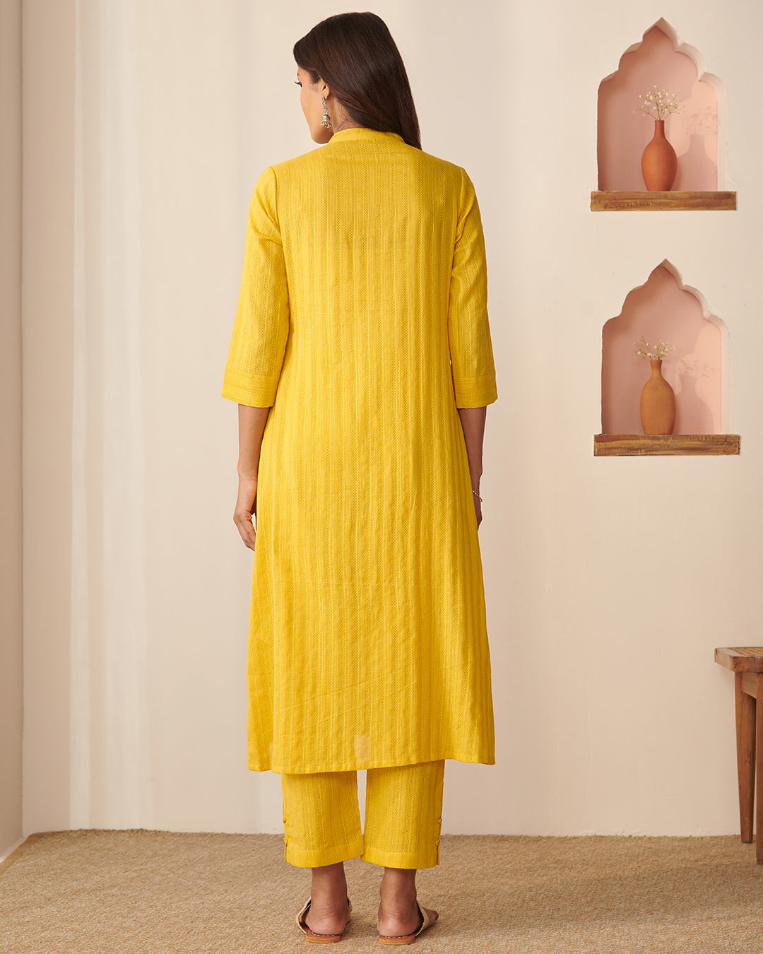 Roza Rahima Bamboo Yellow Kurta