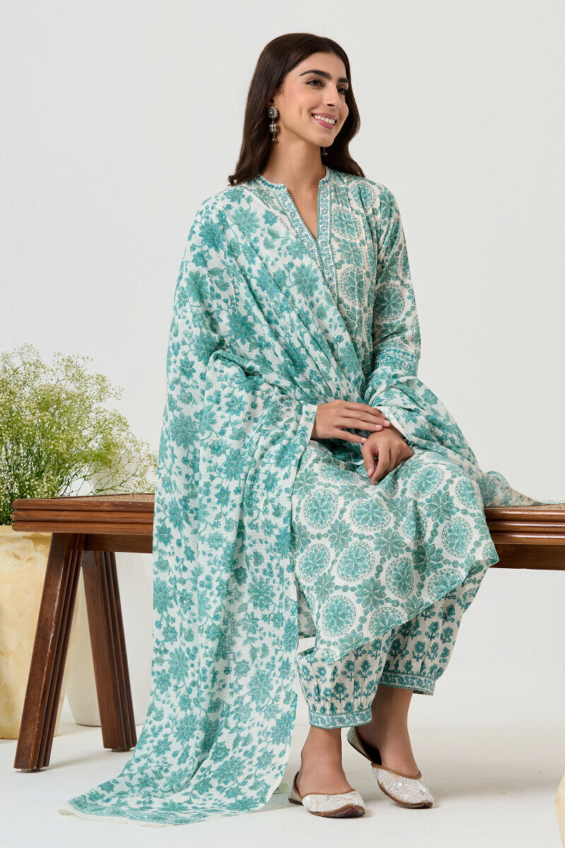 Neelofar Rasia Sanganeri Kurta